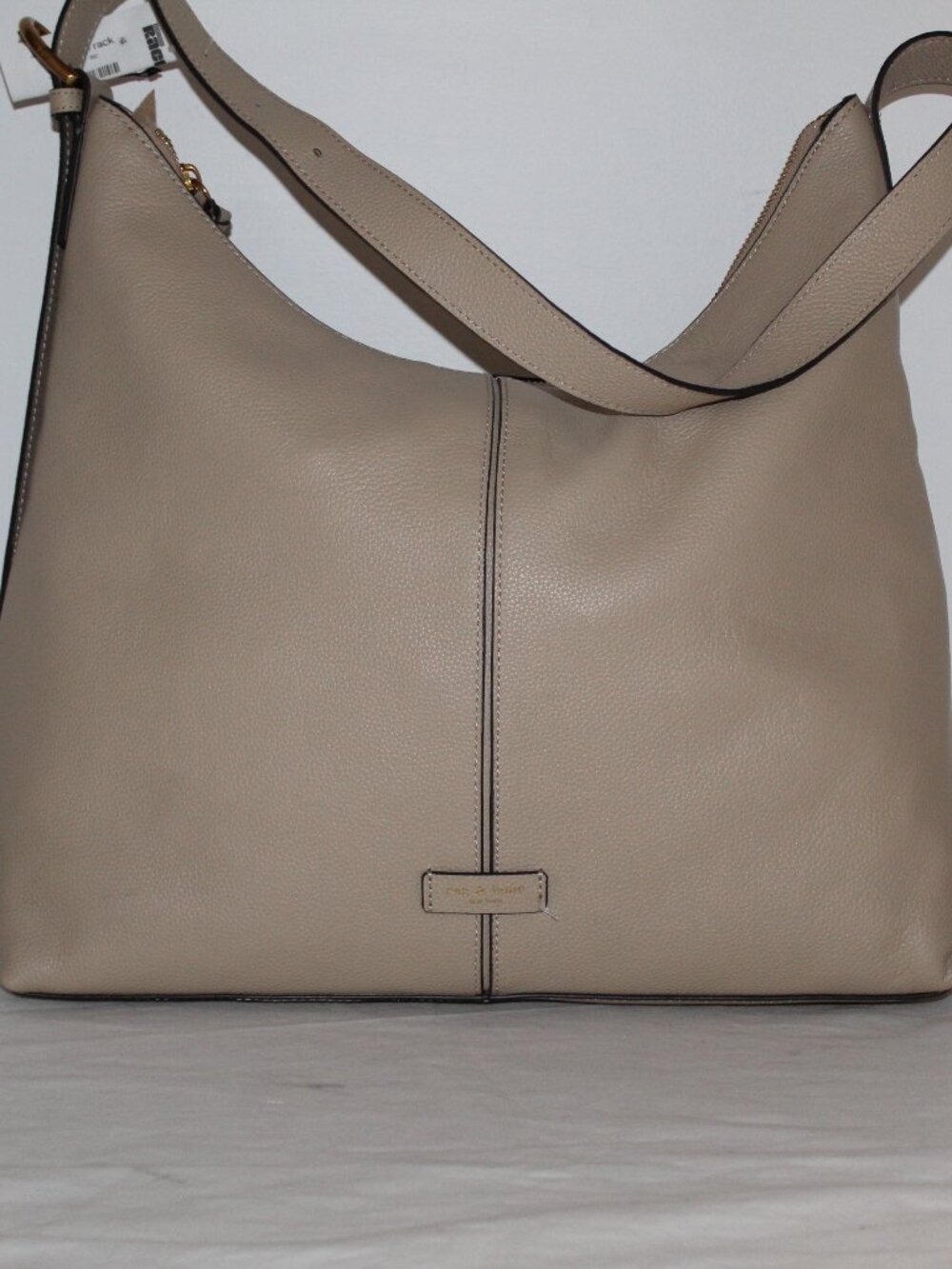 NWT Rag & Bone Williamsburg Hobo Shoulder Bag Oat Leather - Picture 4 of 13